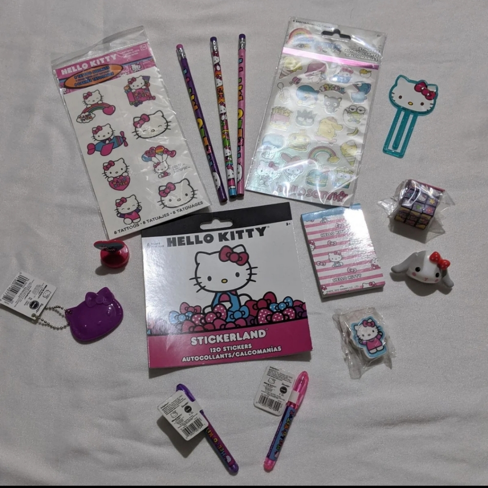 Hello Kitty Stationary & Fun Bundle, NWT